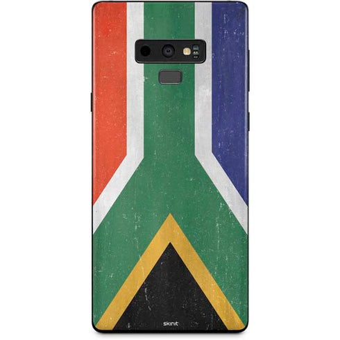 South Africa Flag Distressed Galaxy Note 9 Skin